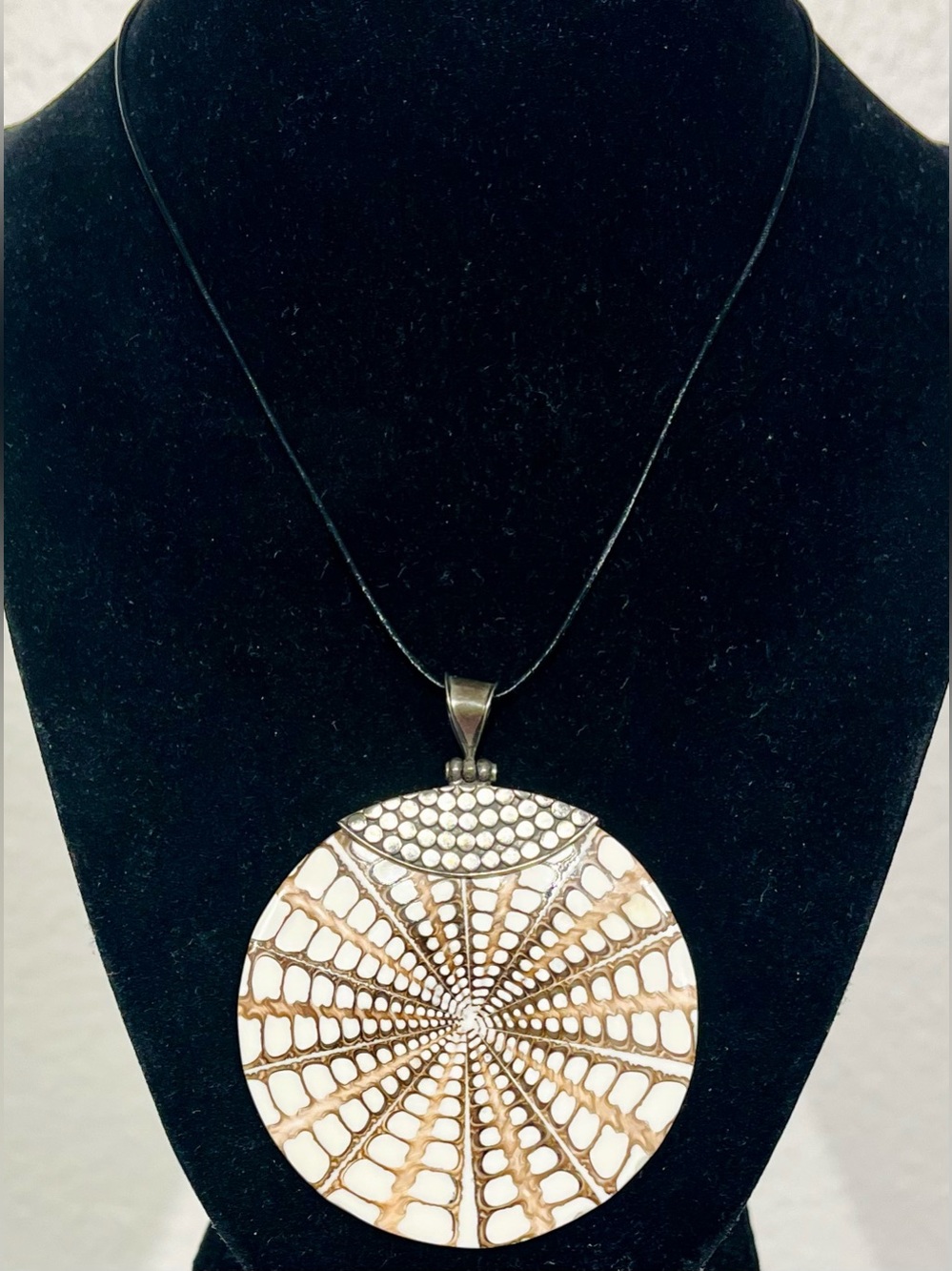 Spider Shell Pendant Necklace